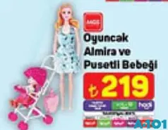 MGS OYUNCAK ALMİRA VE PUSETLİ BEBEĞİ